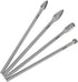 Mesee 4Pcs Tungsten Carbide Rotary Burr Set, 6-Inch Long Rotating Tools Kit with 6mm Shank for DIY Woodworking/Metal