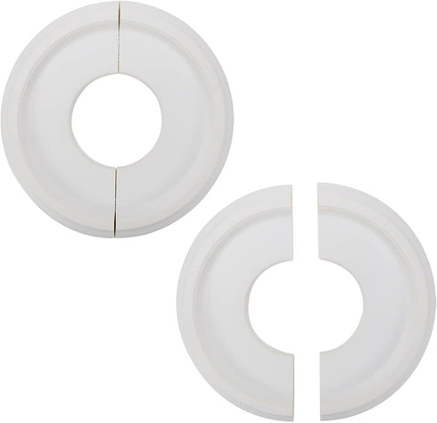 2Pairs White Ceiling Medallion Ceiling Fan Light Covers,Split Ceiling Light Medallion for
