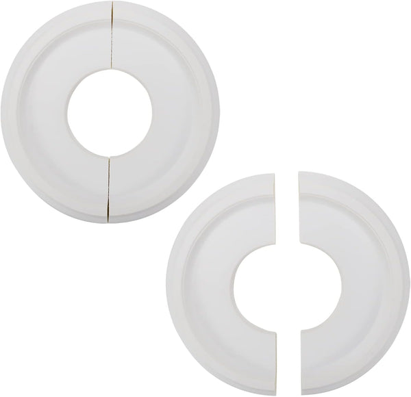 2Pairs White Ceiling Medallion Ceiling Fan Light Covers,Split Ceiling Light Medallion for