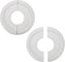2Pairs White Ceiling Medallion Ceiling Fan Light Covers,Split Ceiling Light Medallion for