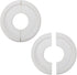 2Pairs White Ceiling Medallion Ceiling Fan Light Covers,Split Ceiling Light Medallion for