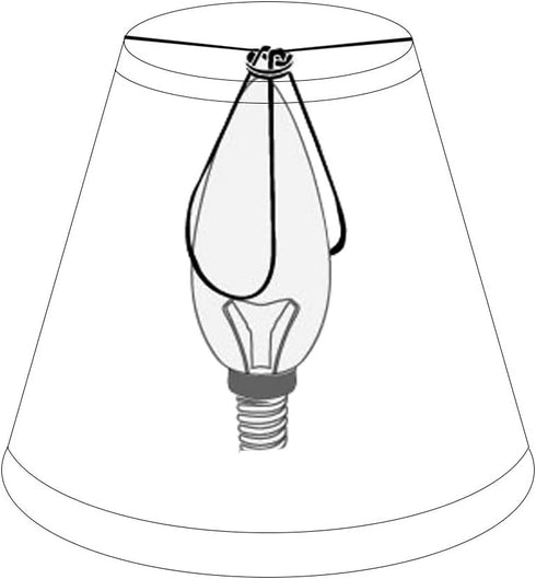 Bulb, 3x6x5 Inch, Set 2 (2 Pack) Double Mini Small Brown Barrel Lamp Shades Clip On TOOTOO STAR Barrel Fabric Lampshade