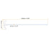 MECCANIXITY PTFE Electric Stirring Rod 250x80mm Length Overhead Stirrer Mixer Shaft with Foldable Paddle for Lab
