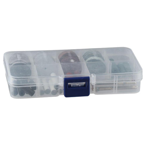 45Pcs Polishing Wheels Kit, Rotary Tool Accessory Set with 40Pcs Silicone Rubber Wheels and 5 Mandrel Shank