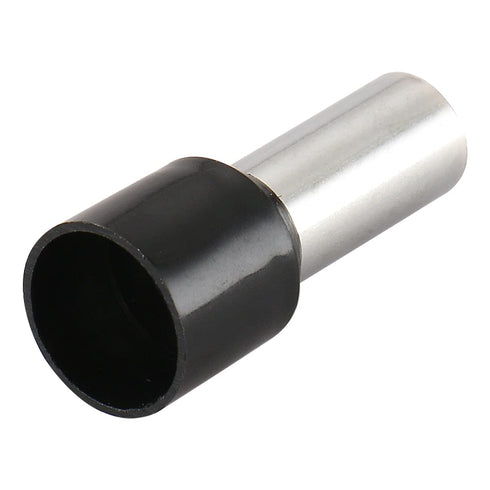 Baomain AWG 8/10.0mm² Wire Copper Crimp Connector, Insulated Ferrule Pin Cord End Terminal, Pack of 100, Black