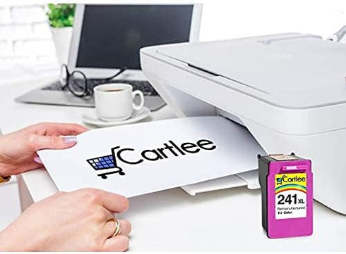 Cartlee Remanufactured Ink Cartridge Replacement for Canon CL-241XL 241 XL for PIXMA MX472 MX452 MG3520