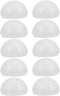 Toyvian 10pcs Plastic Lamp Shade Vanity Light Globe Replacement Half Sphere Cover