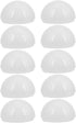 Toyvian 10pcs Plastic Lamp Shade Vanity Light Globe Replacement Half Sphere Cover