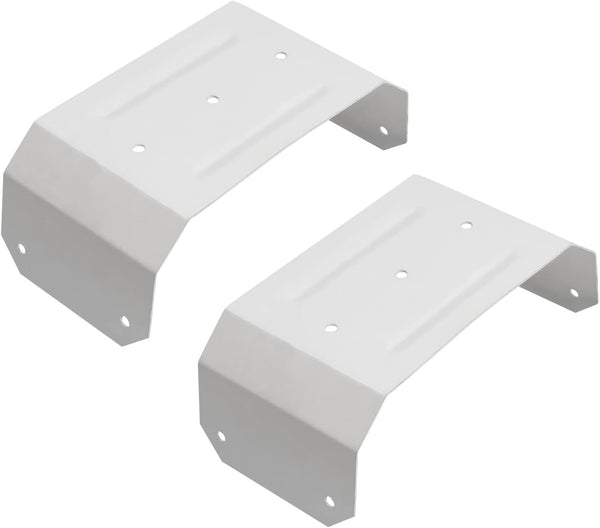 Downspout Adapter Gutter Pipe Clip Hidden Bracket Set of 2, 3x4, White