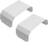 Downspout Adapter Gutter Pipe Clip Hidden Bracket Set of 2, 3x4, White