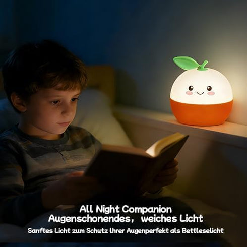 DNBFLLK Tangerine Night Light,Cute Orange Sleep Light,Night Light for Kids,Charming lamp Decoration for Children's