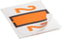 Smead BCCRN Bar-Style Color-Coded Numeric Label, 2, Light Orange, 500 Labels per Roll (67372)