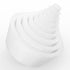 Stonylab Silicone Filter Adapter Cones, 9-Pack Durable Tapered Collar Rubber Stopper Buchner Funnel Set, White