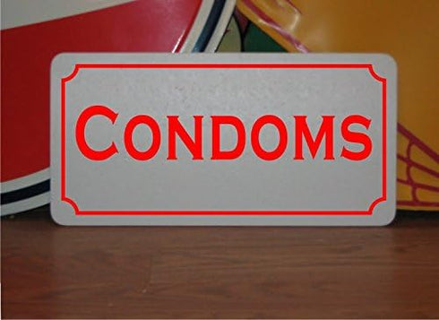 SuperSigns Condoms Metal Sign