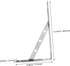 LIFKOME Heavy Duty Stainless Steel Shelf Brackets Solid Thick Wall Mounted Bracket Supports for Floating Shelves