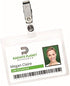 Avery Heavy Duty Badge Holders, 50 Horizontal Name Badge Holders with Clips, 2.25" x 3.5" (2921)