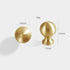 SANCHAKOU 2 Pack Cabinets Drawers Knobs Bedside Table Round Shoe Cabinet Bright Gold Cabinet Door Handle Wardrobe