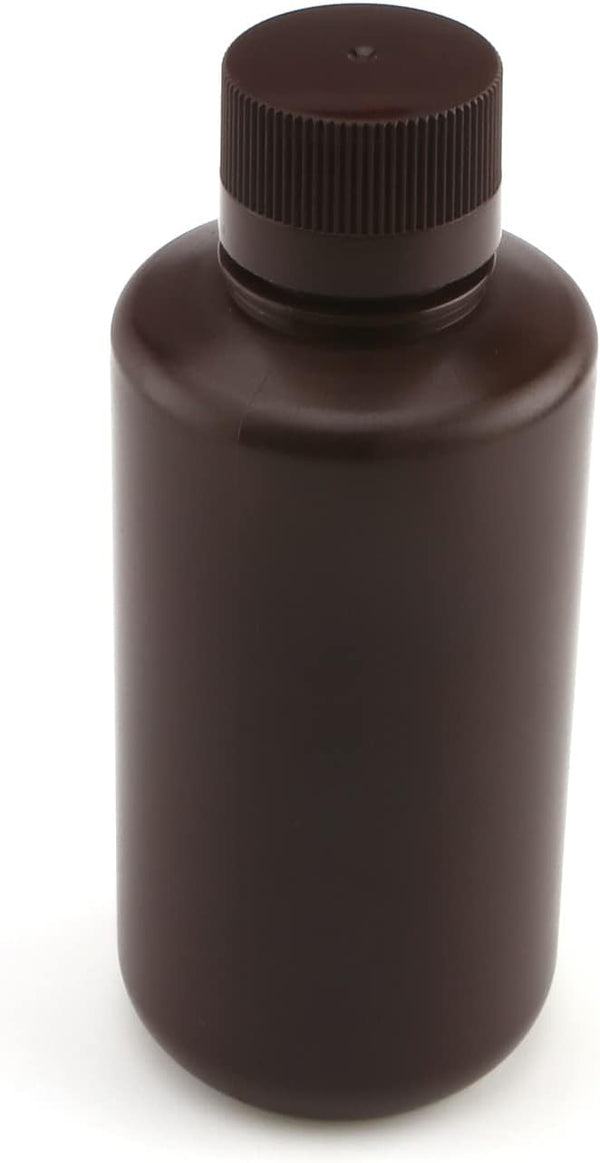 Bettomshin 1Pcs Plastic Lab Chemical Reagent Bottle, 500ml Small Mouth Sample Sealing Liquid Storage Container Brown