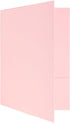JAM PAPER Premium Matte Cardstock Twin Pocket Folders - Baby Pink Pastel (6/Pack)