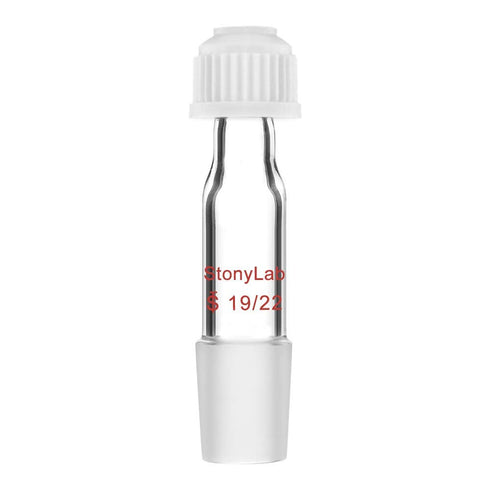 StonyLab Thermometer Inlet Adapter with 19/22 Inner Joint, 80mm Height for Distillation Apparatus