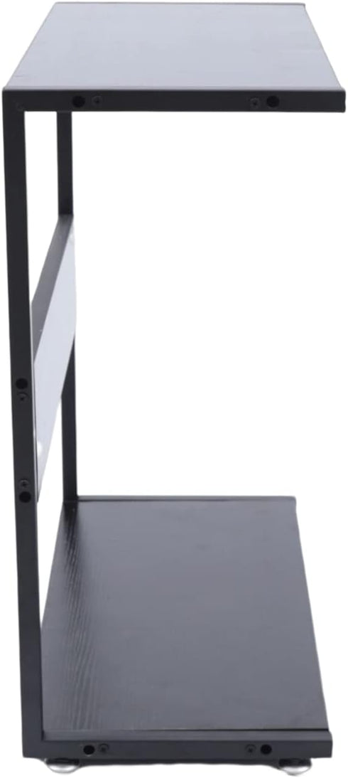 Ageanbri 2-Tier 20kg/44lbs Computer Carts & Machine Stands Rolling Computer Stand Each Layer Max Load-Bearing PC Stand