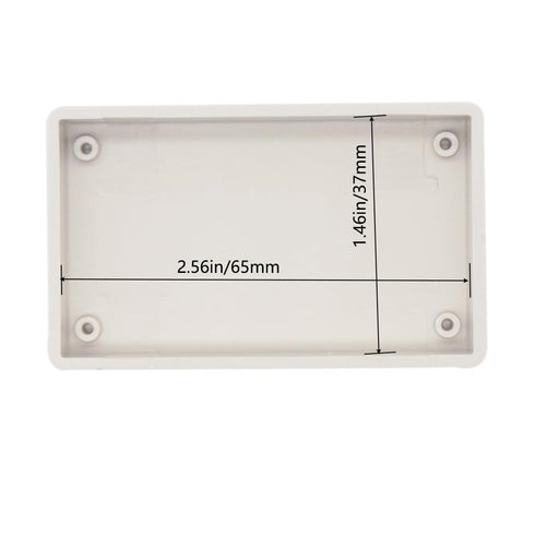 Zulkit 5Pcs Small Junction Box, ABS Plastic Electrical Project Power Case, White, 2.76 x 1.65 x 0.71 inch