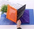 Binder Fabric Pencil Pouch, 3-Ring Pencil Case Bag with Zipper, 4 Pack, Orange