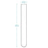 Stonylab Glass Test Tubes: Transparent Borosilicate Glass Round Bottom Test Tubes, 20 mm Diameter, 150 mm Length,