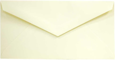 JAM PAPER Monarch Strathmore Invitation Envelopes, 3 7/8 x 7 1/2, Ivory Wove, 100/Pack