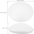 10-Inch 9.5 Inch Veemoon Plastic Ceiling Light Cover - Flush Mount Ceiling Fixture Replacement Shade for Bedroom Dining