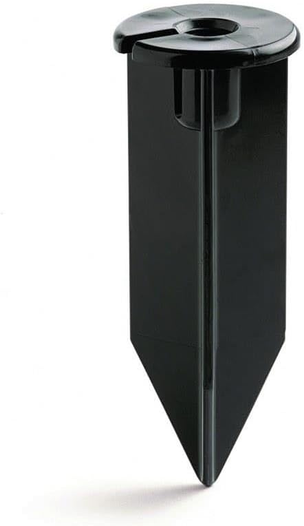 8 15575BK Kichler Outdoor Landscape Light Stake in Black, Durable Ground Mount Accessory for Pathway and Garden Lights