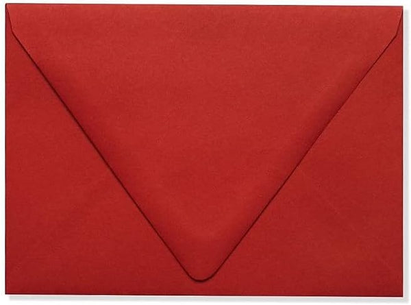 LUXPaper A6 Contour Flap Invitation Envelopes | 4 3/4" x 6 1/2" | Ruby Red | 80lb. Text | 50 Qty by Envelopes.com