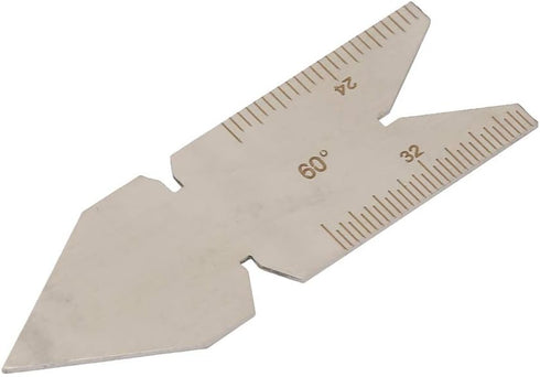 Thread Gauge - Stainless Steel Center Gauge 60 Degree Screw Thread Lathe Cutting Woodworking Tools