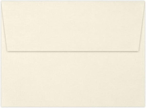 LUXPaper A7 Invitation Envelopes, Peel & Press, 5 1/4" x 7 1/4", Natural Linen, 50 Qty