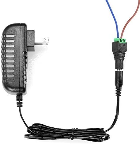 Signcomplex 12W 24V 0.5A 24V 5.5x2.1mm Power Adapter Power Supply Adapter Transformers, Switching Power Supply for LED