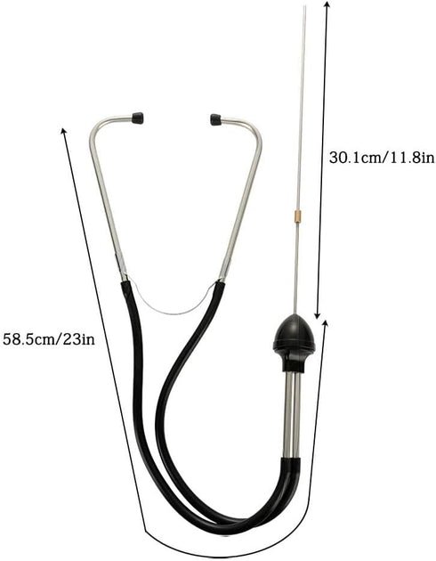 Chiffonade Auto Mechanics Cylinder Stethoscope Stainless Steel Car Engine Diagnostic Hearing Tool