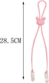 VASANA 3 Pcs Silicone Dental Bib Clips with Neck Chain,Colorful Napkin Holders for Adults, Seniors & Child Use (Random