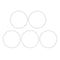 X AUTOHAUX 70mm OD Silicone O-Rings, 63mm ID, 3.5mm Width VMQ Seal Gasket for Pipe Repair, Pack of 5