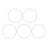 X AUTOHAUX 70mm OD Silicone O-Rings, 63mm ID, 3.5mm Width VMQ Seal Gasket for Pipe Repair, Pack of 5