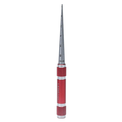1 6.5mm Aperture Gauge Stainless Steel Tapered Hole Ruler Inner Diameter Measuring Tool for Thin Walled Parts Plastic