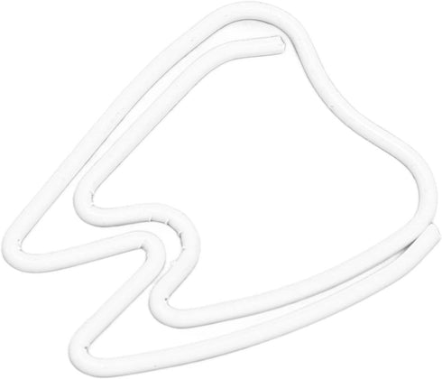 Tooth Shaped Paper Clips, 100Pcs Mini Cute Hollow Electroplated Metal Office Clips