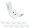 LightingWill 10pcs Pack Strip to Strip Solderless Snap Down 2Pin LED Strip Connector for 8mm Wide