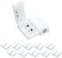 LightingWill 10pcs Pack Strip to Strip Solderless Snap Down 2Pin LED Strip Connector for 8mm Wide