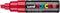 UNI POSCA PC-8K CHISEL TIP MARKER PEN- RED (BOX OF 6)