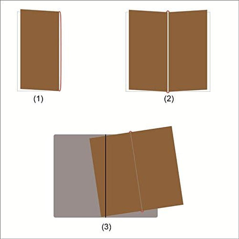 Pocket Travelers Notebook, Refillable Leather Travel Journal, 3.5 x 5.5 Inches, Brown, for Men & Women
