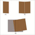 Pocket Travelers Notebook, Refillable Leather Travel Journal, 3.5 x 5.5 Inches, Brown, for Men & Women