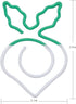 Gullor Cute Paper Clips, Vegetable Shape, Memo Clips, Shaped Bookmarks, Radish, 20 Pieces