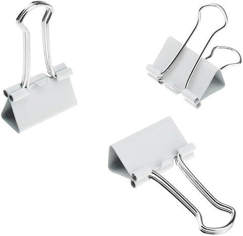 HAHIYO Binder Clips, Heavy Duty Paper Clamps, 0.98 inches Width, No Sharp Edges, 25 Pack for Home Office School