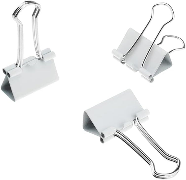 HAHIYO Binder Clips, Heavy Duty Paper Clamps, 0.98 inches Width, No Sharp Edges, 25 Pack for Home Office School