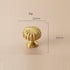 SANCHAKOU 2 Pack Cabinet Furniture Knobs Wardrobe Pumpkin Shaped Handle Brass Drawer Round Single Hole Bedside Table